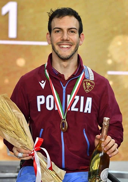 Emanuele Campione Italiano cat. A di spada e argento in fioretto (foto Bizzi)