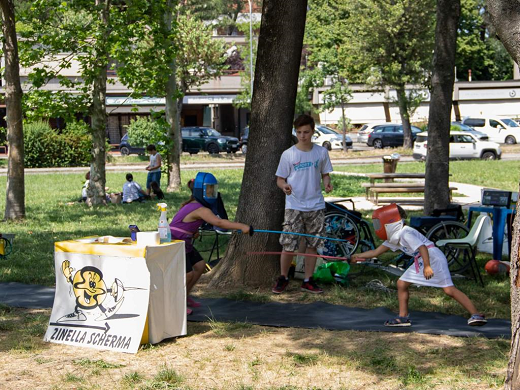 Un momento di Happy Hand il 12 giugno 22 al parco della Resistenza di San lazzaro